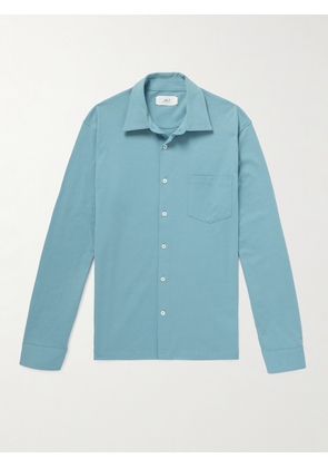 Mr P. - Organic Cotton-Jersey Shirt - Men - Blue - XS