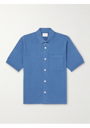 Norse Projects - Rollo Knitted Linen and Cotton-Blend Shirt - Men - Blue - XS