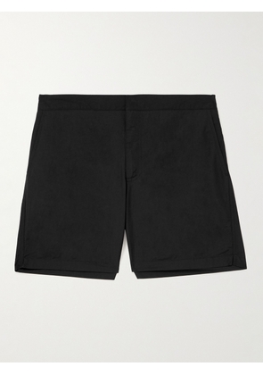 Mr P. - Straight-Leg Mid-Length Swim Shorts - Men - Black - XS