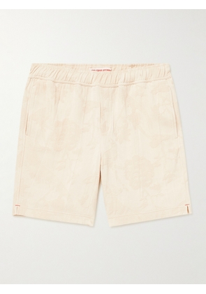 Orlebar Brown - Louis Straight-Leg Cotton-Jacquard Shorts - Men - Neutrals - UK/US 28