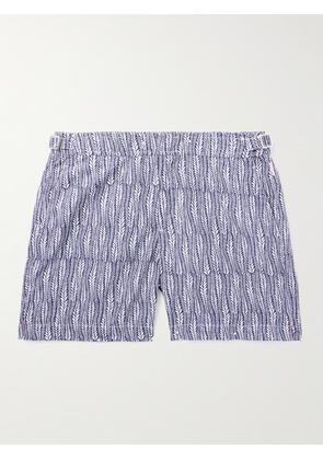 Orlebar Brown - Bulldog Fern Straight-Leg Mid-Length Printed Swim Shorts - Men - Blue - UK/US 28