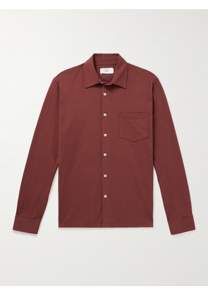 Mr P. - Cotton-Jersey Shirt - Men - Burgundy - XS