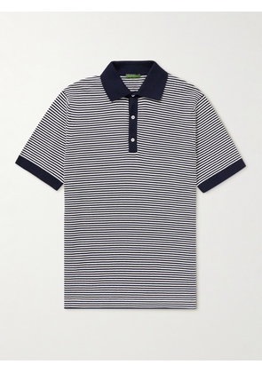 Sid Mashburn - Striped Cotton Polo Shirt - Men - Blue - S