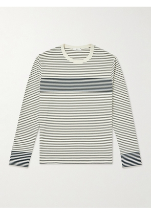 Mr P. - Striped Cotton-Jersey T-shirt - Men - Neutrals - XS