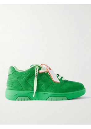 Off-White - Out of Office Suede Sneakers - Men - Green - EU 40