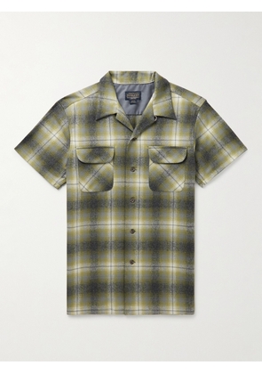 Pendleton - Board Convertible-Collar Checked Merino Wool Shirt - Men - Green - S