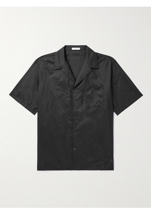 Valentino Garavani - Camp-Collar Satin Shirt - Men - Black - IT 46