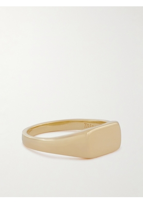 Miansai - Gold Vermeil Signet Ring - Men - Gold - 9