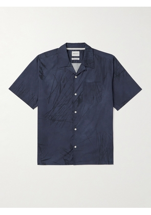 Norse Projects - Carsten Convertible-Collar Printed Cotton-Poplin Shirt - Men - Blue - XS