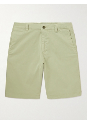 NN07 - Crown 1005 Straight-Leg Organic Cotton-Blend Twill Shorts - Men - Green - UK/US 28