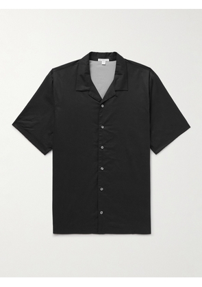 James Perse - Convertible-Collar Cotton Shirt - Men - Black - 1