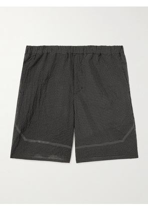 NORSE PROJECTS ARKTISK - Straight-Leg Checked Ripstop Shorts - Men - Black - S