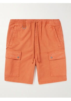 MANAAKI - Rua Cotton and Lyocell-Blend Twill Drawstring Cargo Shorts - Men - Orange - XS