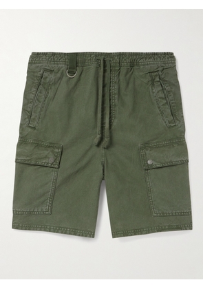 MANAAKI - Rua Cotton and Lyocell-Blend Twill Drawstring Cargo Shorts - Men - Green - XS