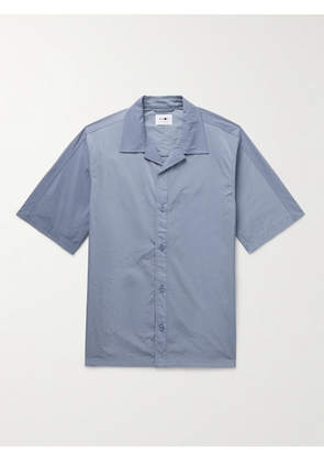 NN07 - Ole 1442 Camp-Collar Recycled-Shell Shirt - Men - Blue - S