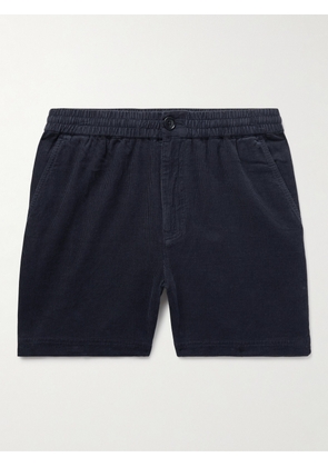 Alex Mill - Straight-Leg Garment-Dyed Cotton-Corduroy Shorts - Men - Blue - XS
