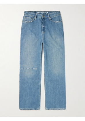 MANAAKI - Rangi Straight-Leg Embroidered Jeans - Men - Blue - UK/US 28
