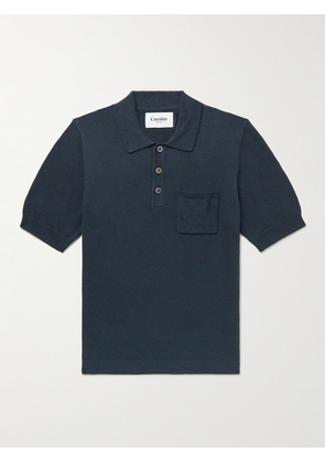 Corridor - Cotton and Linen-Blend Polo Shirt - Men - Blue - S