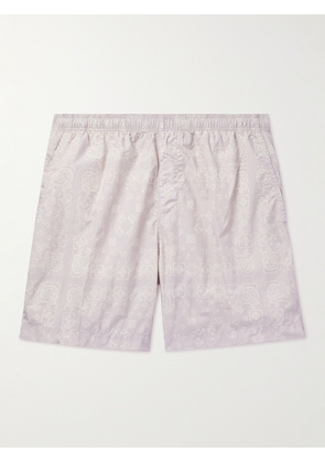 C.P. Company - Straight-Leg Mid-Length Bandana-Print Swim Shorts - Men - Purple - IT 44