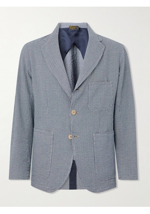 RRL - Striped Cotton-Seersucker Suit Jacket - Men - Blue - S