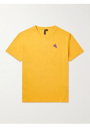 KLÄTTERMUSEN - Nomad Logo-Print Cotton-Jersey T-Shirt - Men - Yellow - S