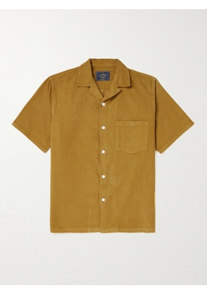 Portuguese Flannel - Convertible-Collar Cotton-Corduroy Shirt - Men - Gold - XS