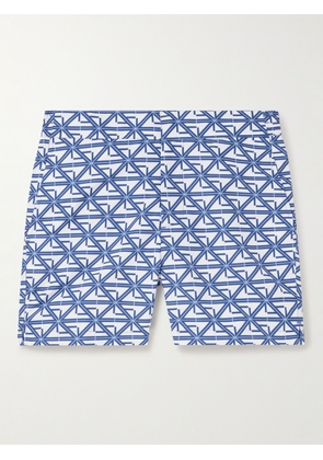 Frescobol Carioca - Straight-Leg Mid-Length Printed Recycled Swim Shorts - Men - Blue - M