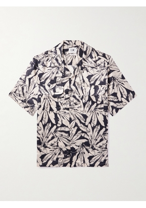 NN07 - Daniel Camp-Collar Floral-Print Cotton and Silk-Blend Shirt - Men - Multi - S