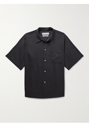 Remi Relief - Linen-Blend Shirt - Men - Black - S