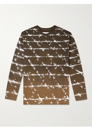 Jil Sander - Oversized Ombré Printed Cotton-Jersey T-Shirt - Men - Brown - S