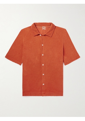 Massimo Alba - Cotton-Blend Terry Shirt - Men - Orange - S