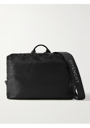 Givenchy - Pandora Medium Leather-Trimmed Nylon Messenger Bag - Men - Black