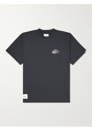 WTAPS - Logo-Print Jersey T-Shirt - Men - Black - S
