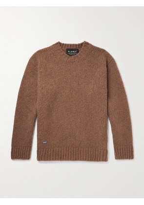 Alanui - A Finest Cashmere and Silk-Blend Sweater - Men - Brown - S