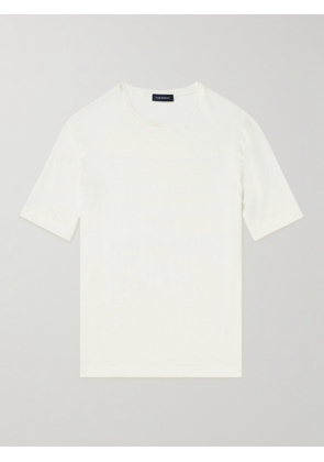Thom Sweeney - Stretch-Linen T-Shirt - Men - White - XS