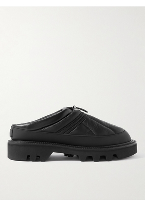 Sacai - Rubber-Trimmed Shearling-Lined Quilted Padded Shell Slip-on Sneakers - Men - Black - EU 41