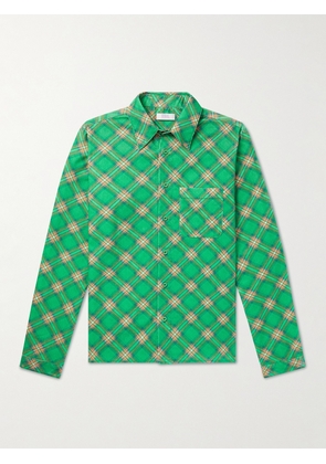 ERL - Checked Cotton-Corduroy Shirt - Men - Green - S
