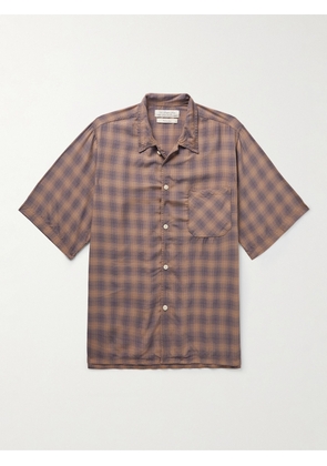 Remi Relief - Checked Flannel Shirt - Men - Brown - S
