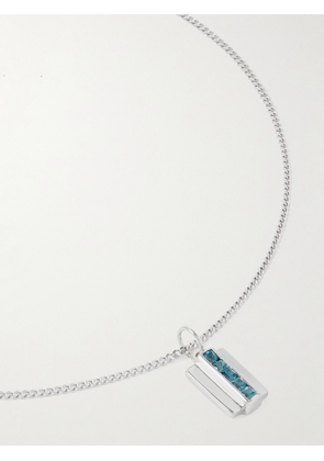 Miansai - Vertigo Silver Blue Topaz Pendant Necklace - Men - Silver