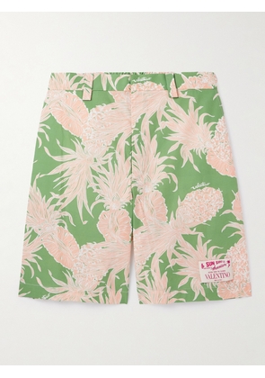 Valentino Garavani - Sun Surf Printed Cotton-Poplin Bermuda Shorts - Men - Pink - IT 44