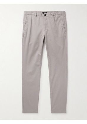 Theory - Zaine Slim-Fit Straight-Leg Cotton-Blend Twill Trousers - Men - Gray - UK/US 28