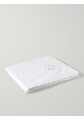 Brunello Cucinelli - Logo-Embroidered Cotton-Terry Beach Towel - Men - White