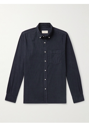 Officine Générale - Arsene Button-Down Collar Cotton and Lyocell-Blend Corduroy Shirt - Men - Blue - XS