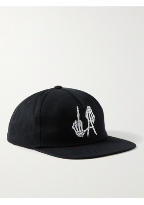 Local Authority LA - Logo-Embroidered Cotton-Blend Twill Baseball Cap - Men - Black