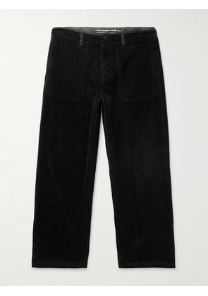 Stone Island - Straight-Leg Cotton-Corduroy Trousers - Men - Black - UK/US 28