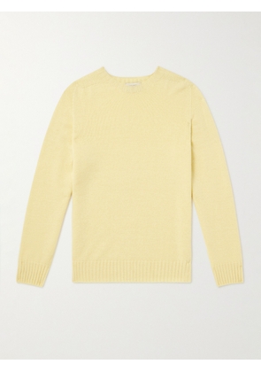 Officine Générale - Merino Wool and Cashmere-Blend Sweater - Men - Yellow - S