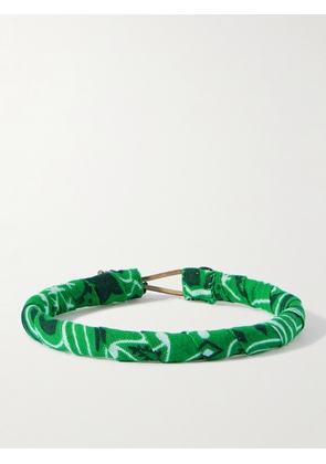 Mikia - Bandana Cotton Bracelet - Men - Green