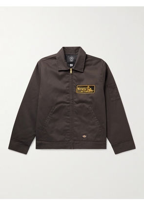 Local Authority LA - Dickies® Sunset Strip Autoparts Appliquéd Padded Drill Jacket - Men - Brown - M
