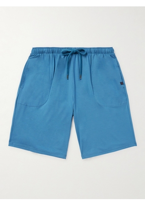 Derek Rose - Basel 15 Straight-Leg Stretch-Modal Jersey Drawstring Shorts - Men - Blue - S