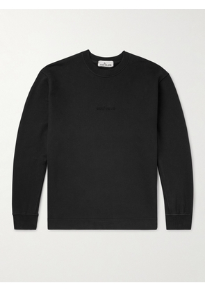 Stone Island - Logo-Embroidered Cotton-Jersey Sweatshirt - Men - Black - S
